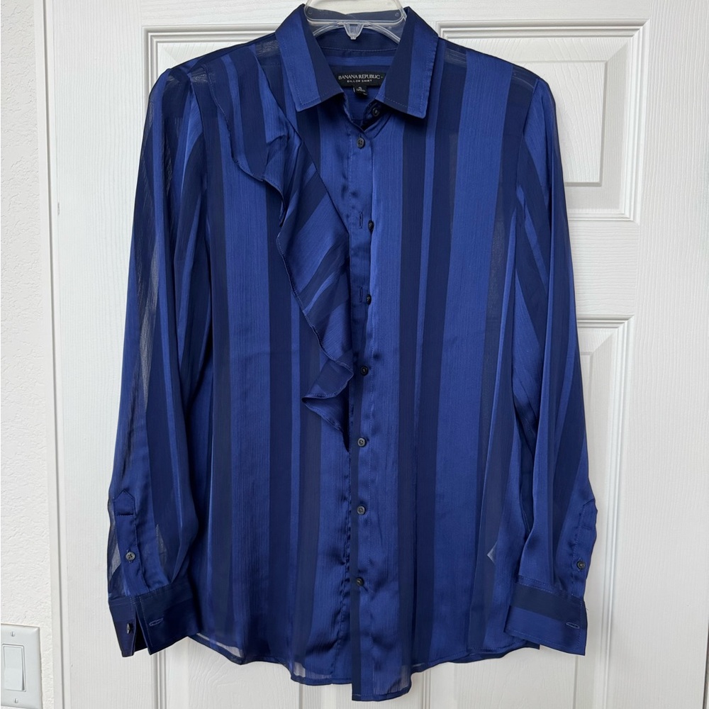 Banana Republic Dillon Shirt with ruffle